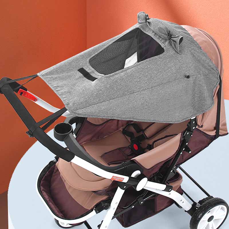 Carrinho de bebê sombra de sol proteção uv capa à prova dwaterproof água carrinho de bebê à prova de sol capa de chuva universal acessórios de carrinho