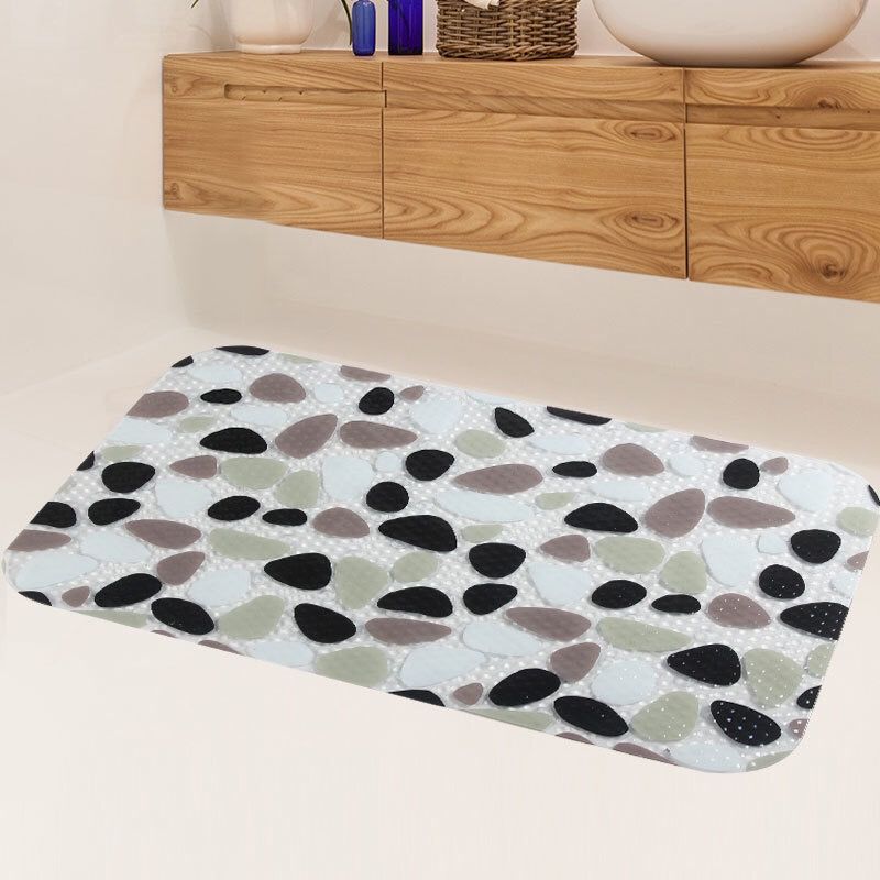 Cartoon Gedrukt Pvc Antislip Mat Kinderen Douche Bad Anti-Slip Voet Pads Badkamer Tapijt Voor Wc Floor plastic Zuignap Ma: Color 3-50x80cm