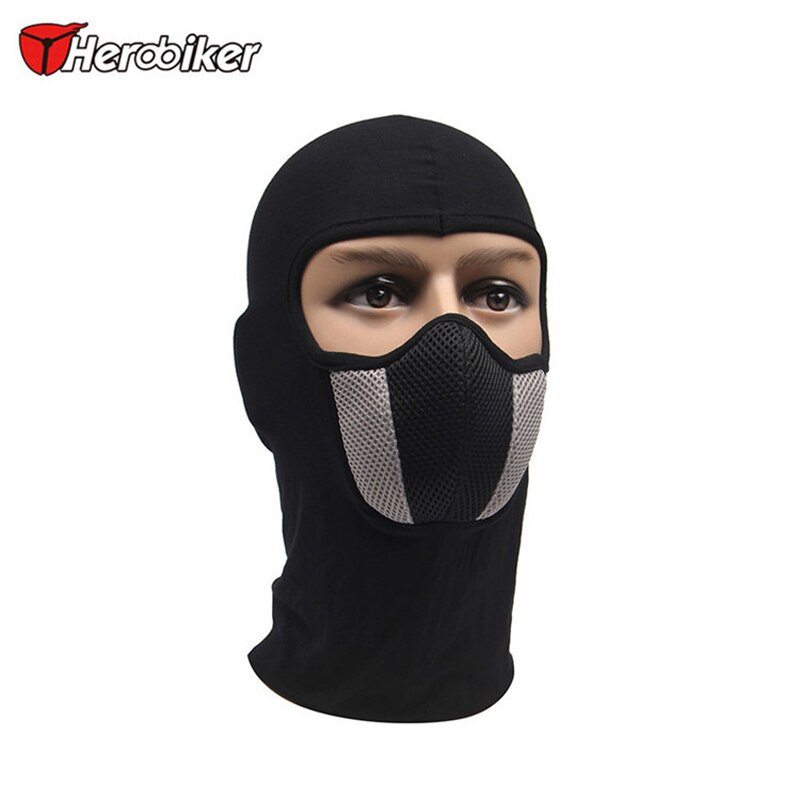 HEROBIKER motorcycle face mask outdoor moto hood ski sport neck mask windproof Dustproof warm mask Red And Gray Men's or women's