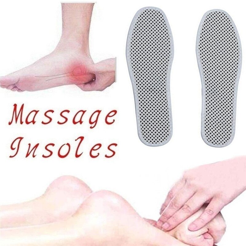 4 stücke/2Paare Magnete Magnetische Massage Einlegesohlen Fuß Akupressur Schuh Pads Therapie Abnehmen Einlegesohlen für Gewicht Verlust Schneiden Pads