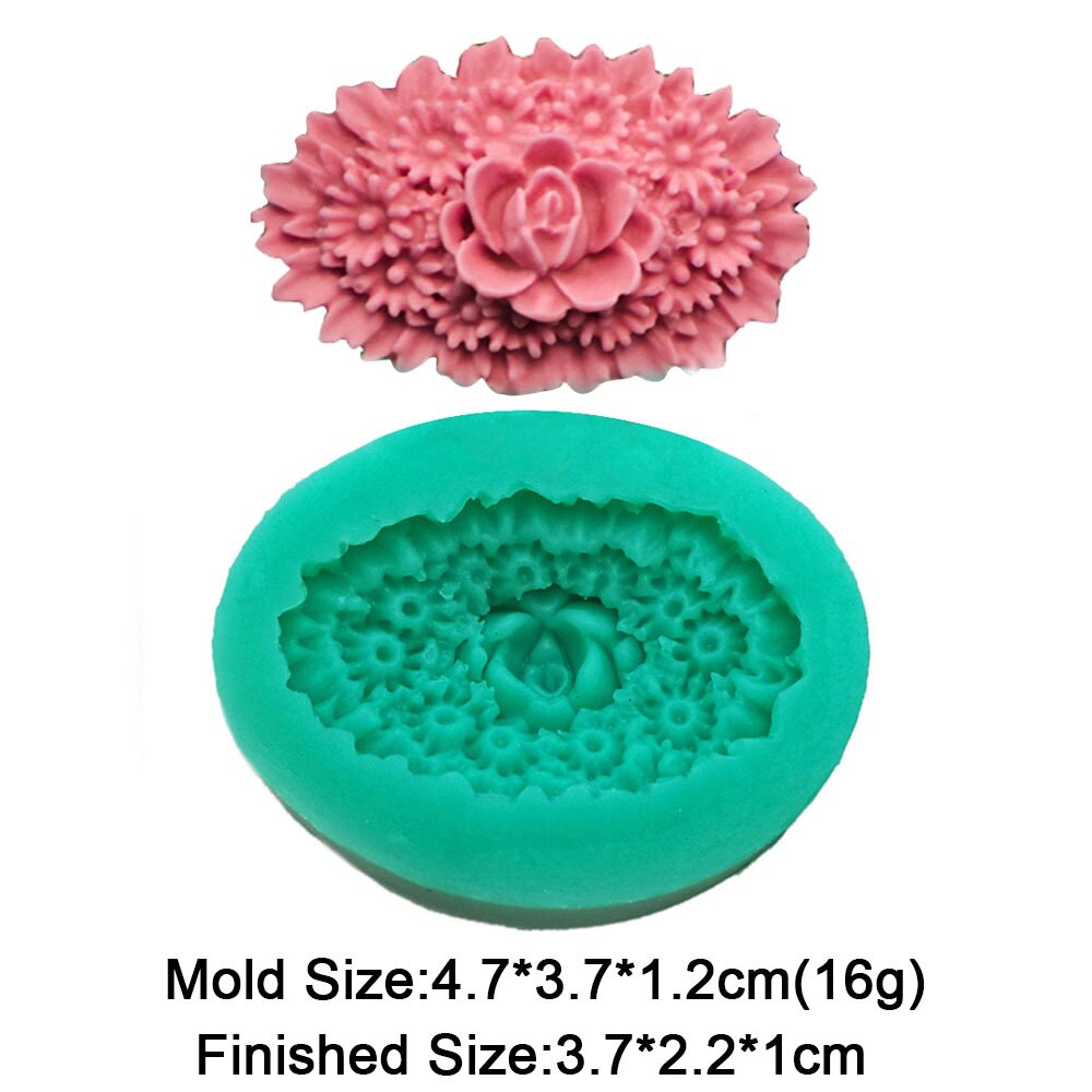 Kwiat kremówki silikonowe formy do kubka dekorowanie róża z żywicy glina polimerowa dekoracja forma tynk mastyks Aroma Craft Making powieść: F0105HM