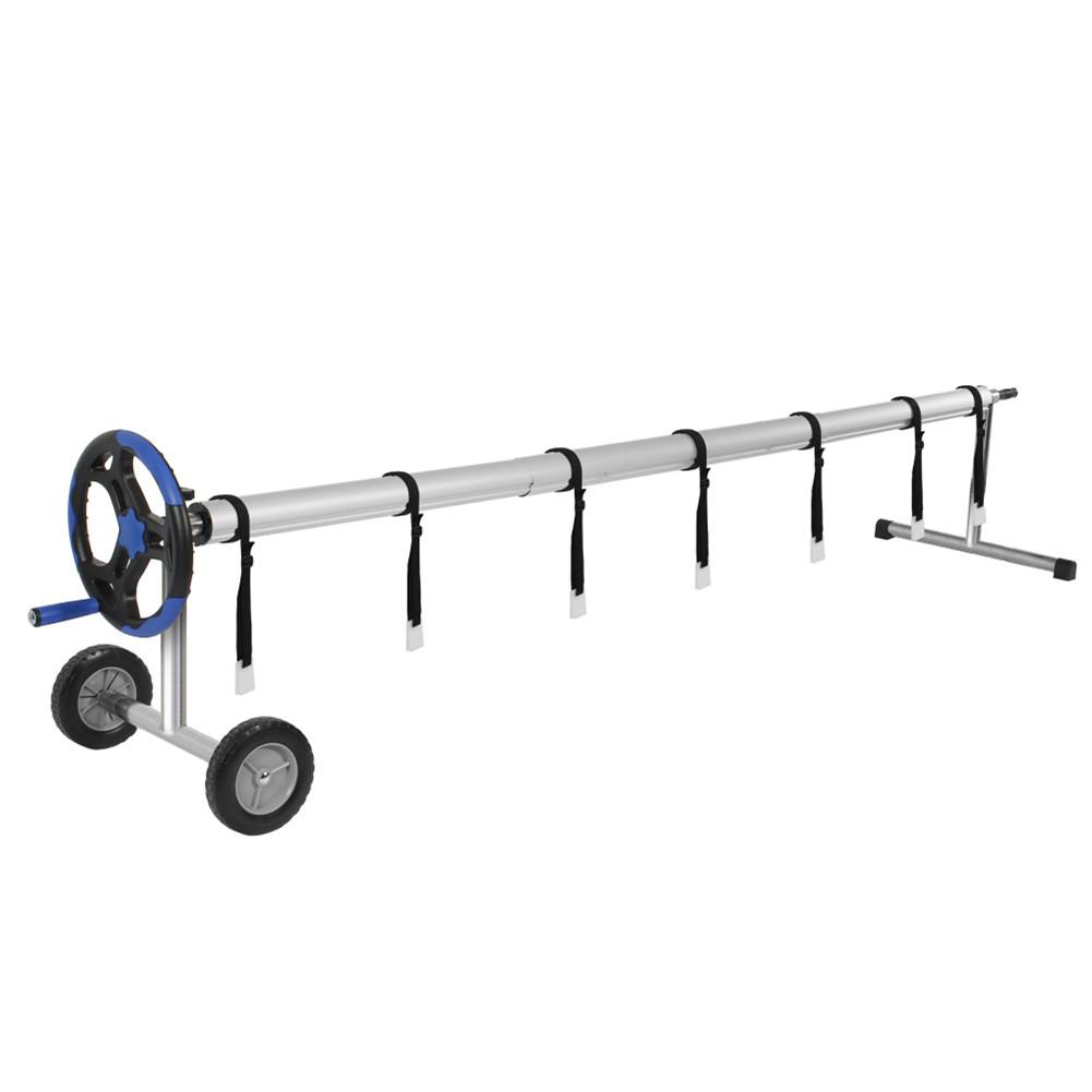 Solar Pool Cover Reel Attachment Kit Firm Sturdy Swimming Pool Solar Reel Tube Blanket Straps Kit Pool Reel Accessory: Default Title
