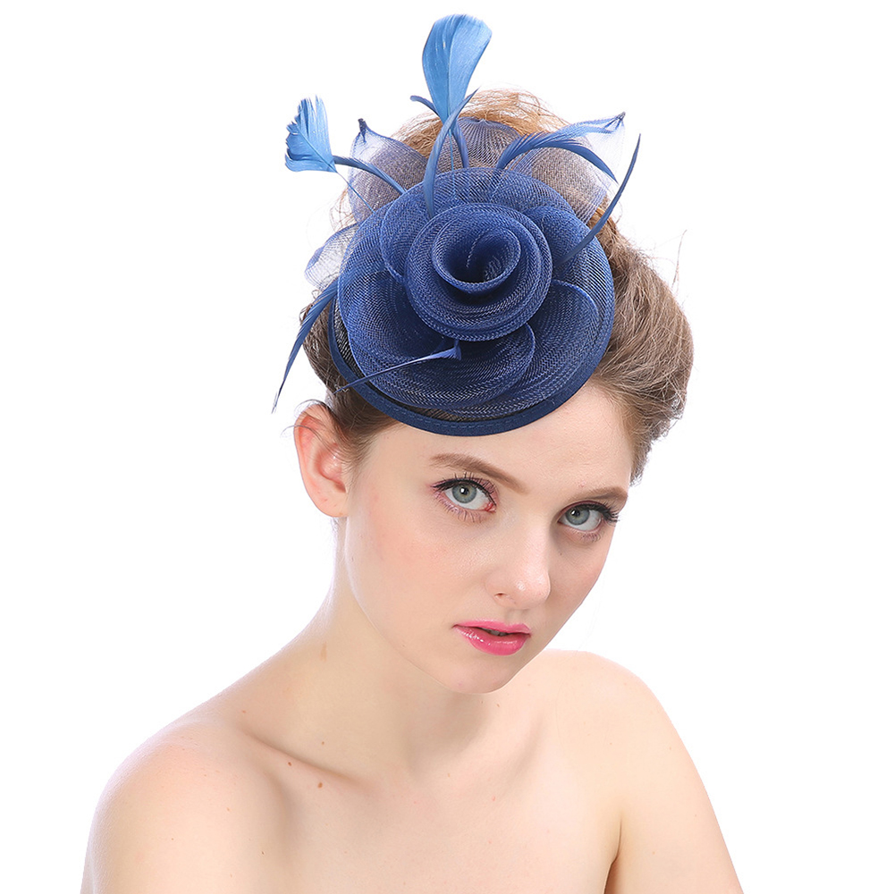 Chapeau de mariée en dentelle, couvre-chef de mariée, fleur, visage, voile de cage à oiseaux, accessoires de mariage fascinants pour femmes