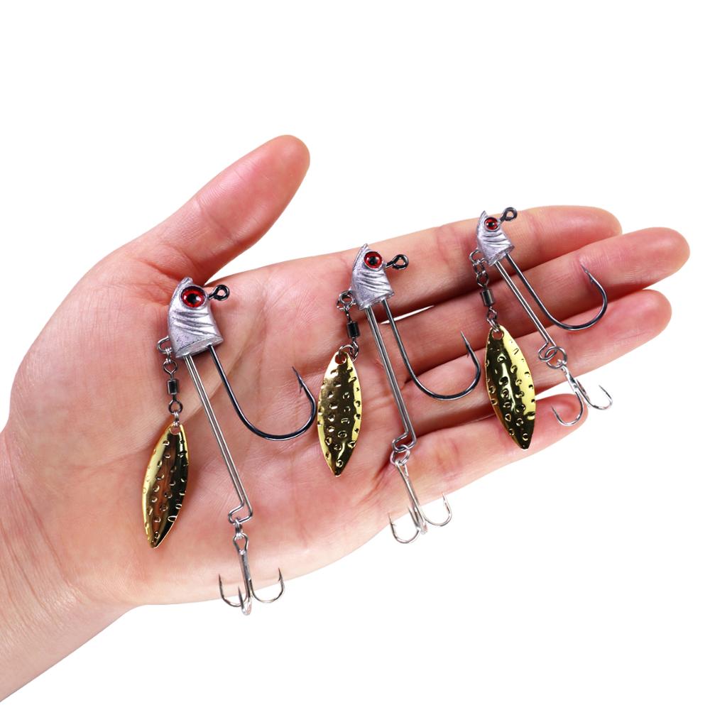 Anzuelo de pesca de plomo con púas, 1 unidad, 7g, 10g, 17g