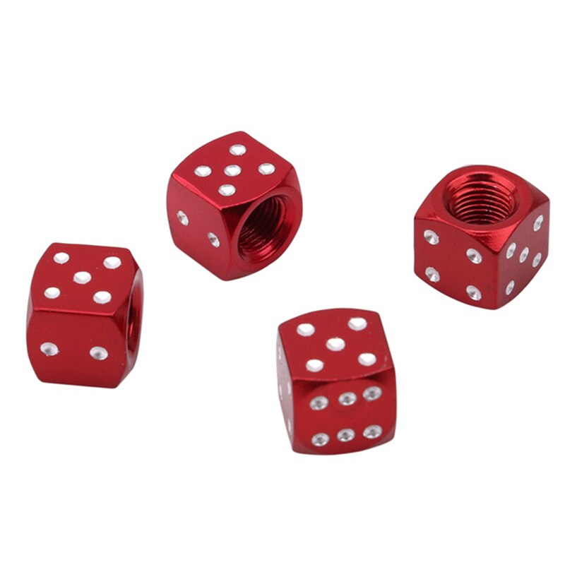 4 Stuks Auto Band Kleurrijke Aluminium Amerikaanse Scorpion Ventieldopje Ventiel Stofkap Autoband Accessoires: Rood