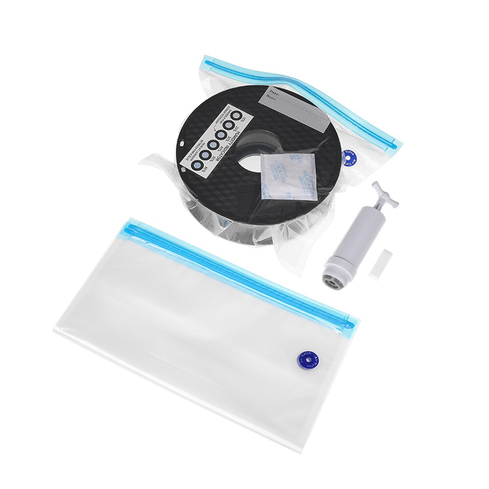 Filament vakuum förvaringspåsar pla abs tpu petg 1kg hålla materialet torrt 3d skrivardel undvik fukt förbrukningsmaterial förvaring