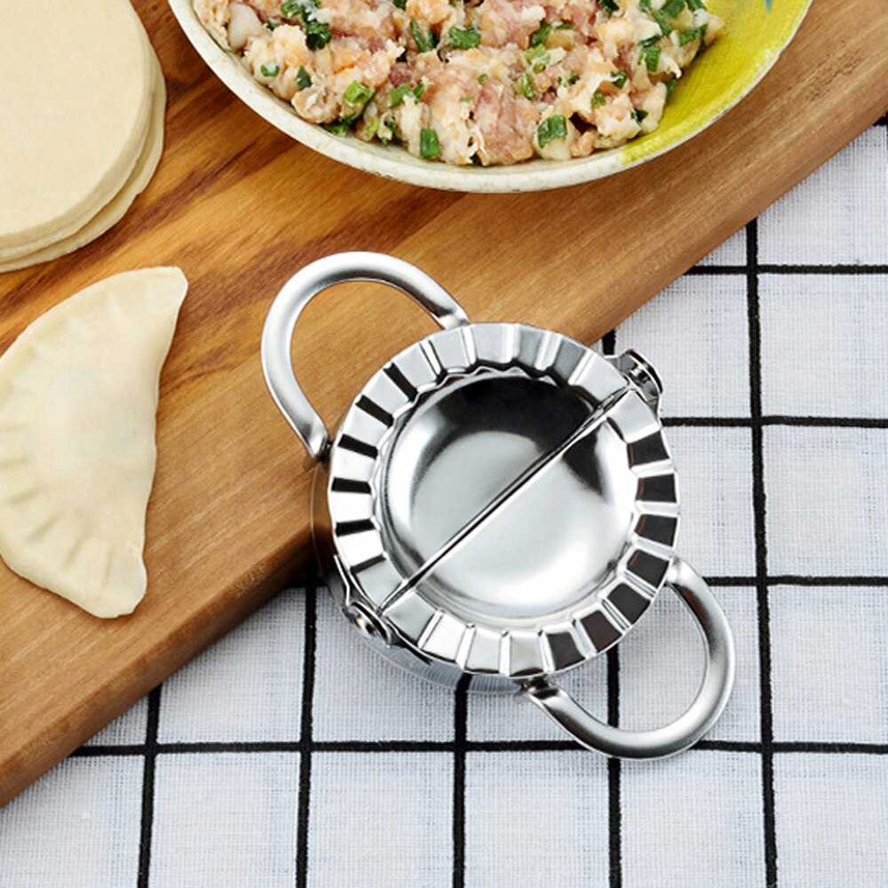 Populaire Creatieve Make Gadgets Dumplings Model Keukengerei Bakken Tool Hand Knijpen Dumplings Artefact Cirkel Ronde Prop: L