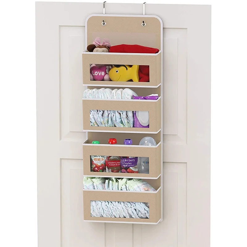 Hängende Aufbewahrungstasche für die Türrückseite, Wandmontage, Handy-Organizer, Baby-Bett-BHs, hängende Aufbewahrungstasche, gebündelte Tasche/Seil-Tasche: Lila