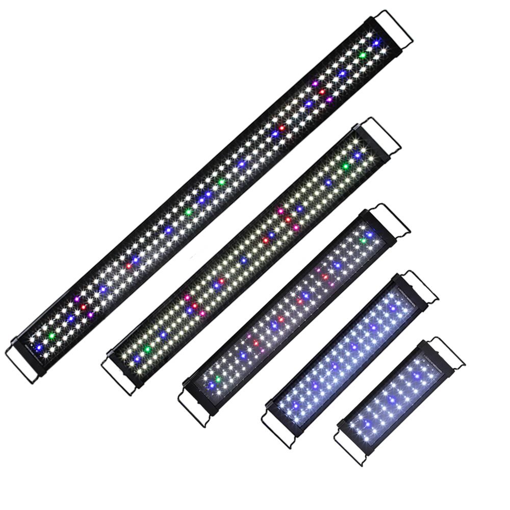 30/45/60/90/120cm LED Waterproof Aquarium Light Full Spectrum for Freshwater Fish Tank Plant Marine Underwater Lamp UK EU plug
