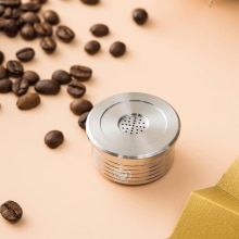 Cápsula de café de metal de aço inoxidável pod para lavazza ponto espresso EP-950 EP-2500 mais reutilizável recarregável copo de café filtro