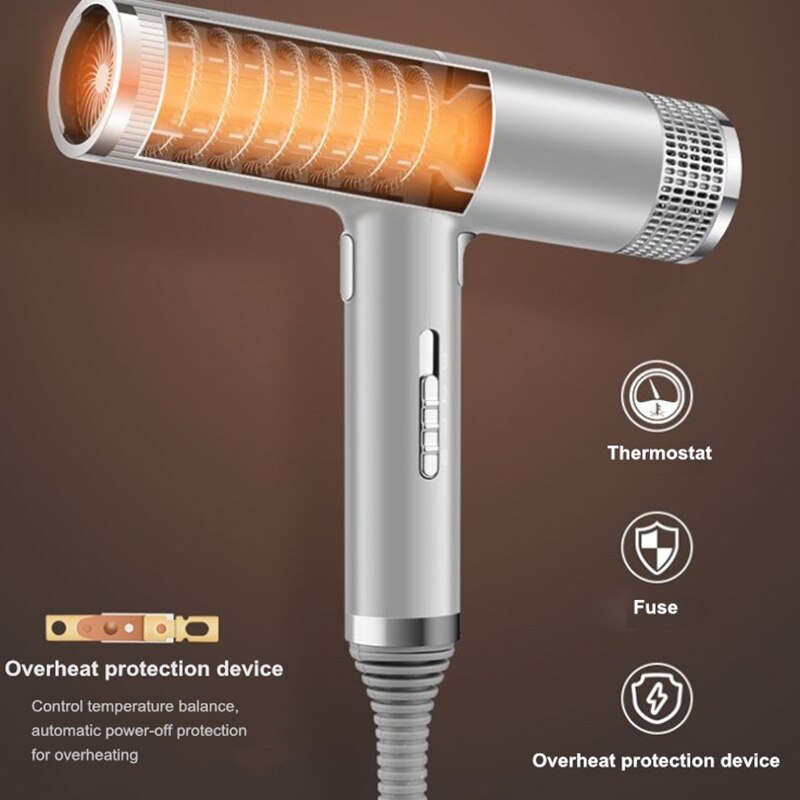 Professionele Haardrogers Licht Weighte Föhn Salon Droger & Cold Wind Negatieve Ionische Haar Stijl Tool