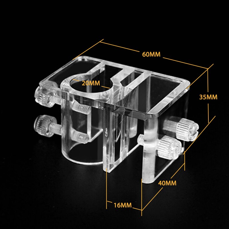 Aquarium Instroom Uitstroom Buis Houder Acryl Mount Aquarium Vaststelling Slangklem Inlaat En Uitlaat Pijp Bevestiging Frame