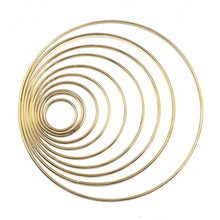 1pack/lot Gold Color Big Dream Catcher Circle Ring Craft 35-190mm Metal Rings For Dream Catchers Hoops Hanging DIY Connectors