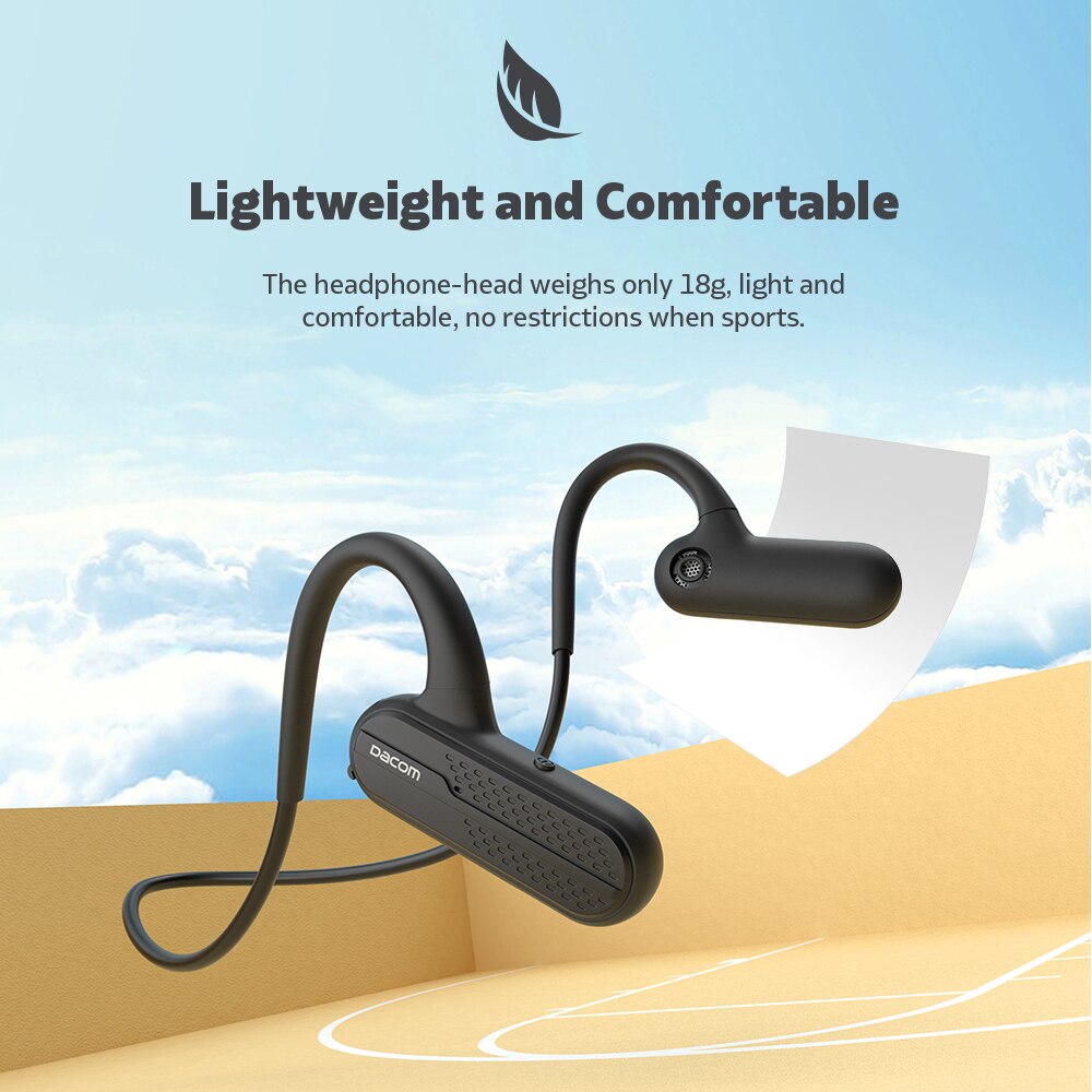 Dacom airwings mp3 esportes 8gb MP3-Player ipx7 fone de ouvido sem fio bluetooth para xiaomi huawei fone de ouvido para oppo