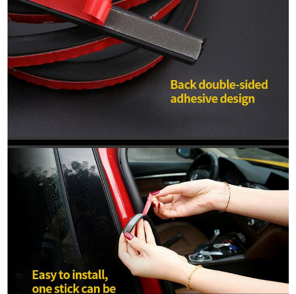 Car Door Window Trim Edge Moulding Edge L Shape Rubber Weatherstrip Rubber Seal Strip Noise Insulation