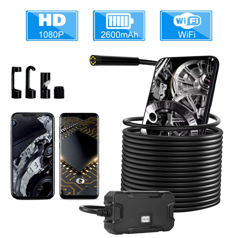 Y13 5.5 Mm Wifi Endoscoop Camera Scherm HD1080p Waterdicht 3.5 M/5 M/10 M Inspectie Borescope voor Iphone Android Telefoon