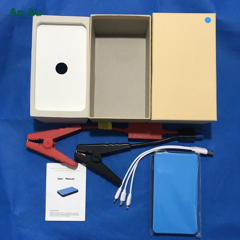 12V 20000Mah Auto Jump Starter Utral-Dunne Multifunctionele Power Bank Booster Draagbare Oplader Auto Outdoor noodstroomvoorziening