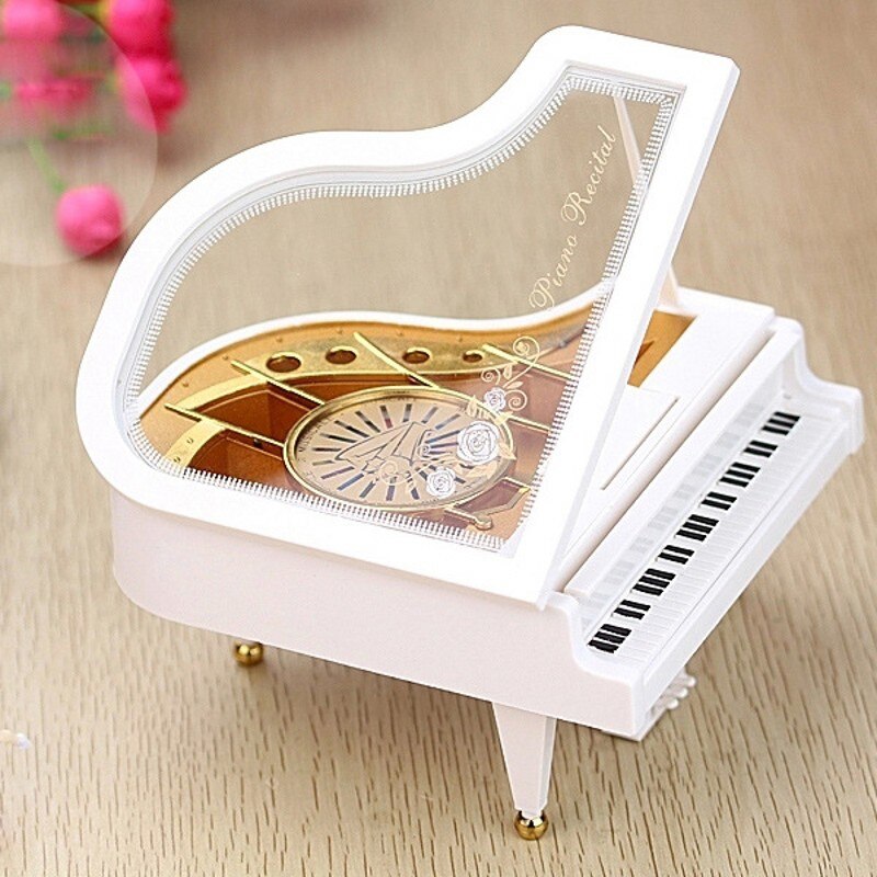 Music Boxes Grand Piano Rotary Ballerina Girl On The Piano Castle in the Sky Music box Children Birthday Figurines