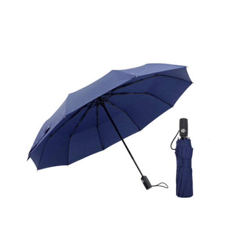 Germany 10 Bone Automatic Three Folding Umbrella Windproof Sunny And Rainy