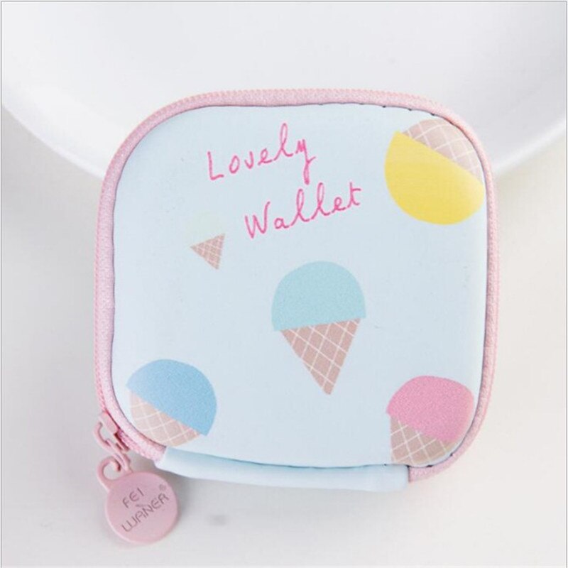 Cartoon Women Coin Purse Small Wallet Cute mini Bag Kids Female Change Purse Mini Zipper Coin Key Line Pouch: 1