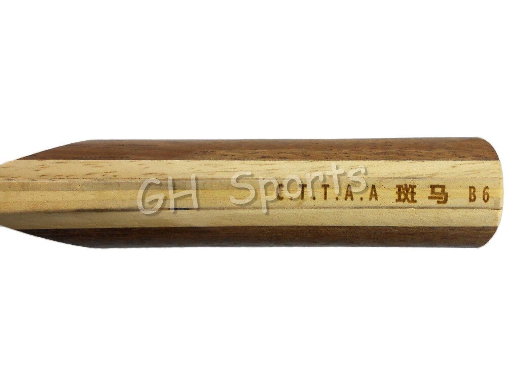 Sanwei  b6 zebra  b 6 b-6 5- playwood loop+attack off bordtennis klinge til pingpongketcher