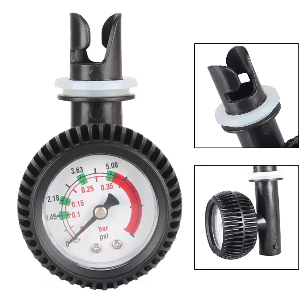 Sport funsf luftdruck manometer psi barometer manometer thermometer luft ventil für schlauchboot kajak wasserdichte boote acce