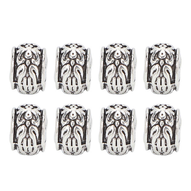 Beard Hair Beads Hair Tube Beads Simple for Daily Use for Men