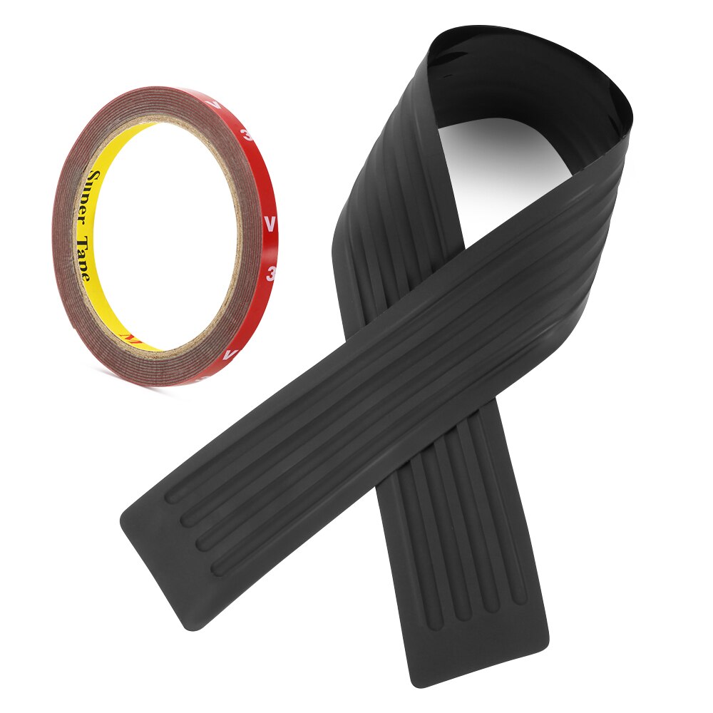 Boîtier à autocollants de protection de pare-chocs arrière de voiture pour Skoda Octavia Yeti Roomster Fabia Rapid superbe KODIAQ Citigo KAMIQ KAROQ SCALA VISIO: 90CM Black