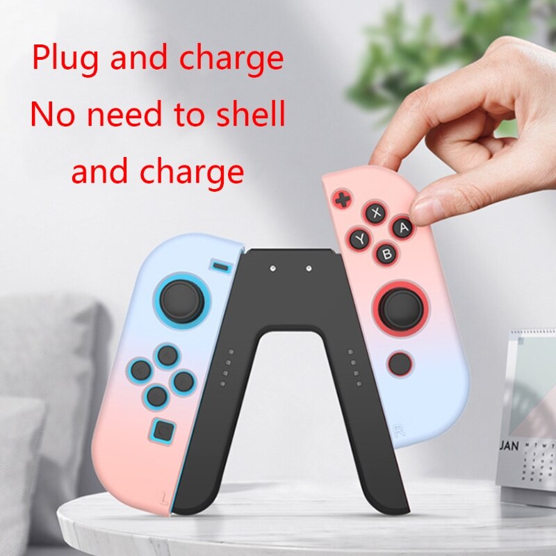 Charging Station Gaming Grip Handle Controller For Nintend Switch Holder 1XCB