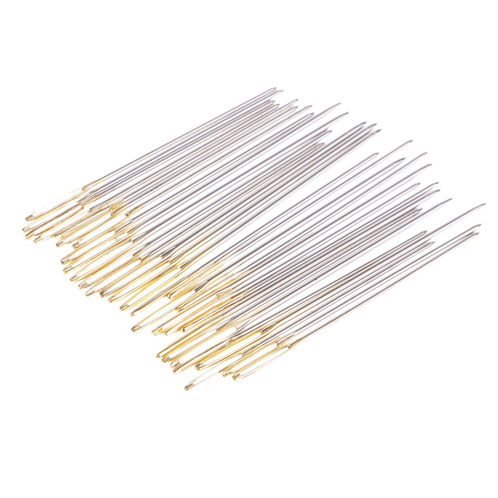 60Pcs Stitch Needles Hand Embroidery Needle Large Eye Size 22 24 26