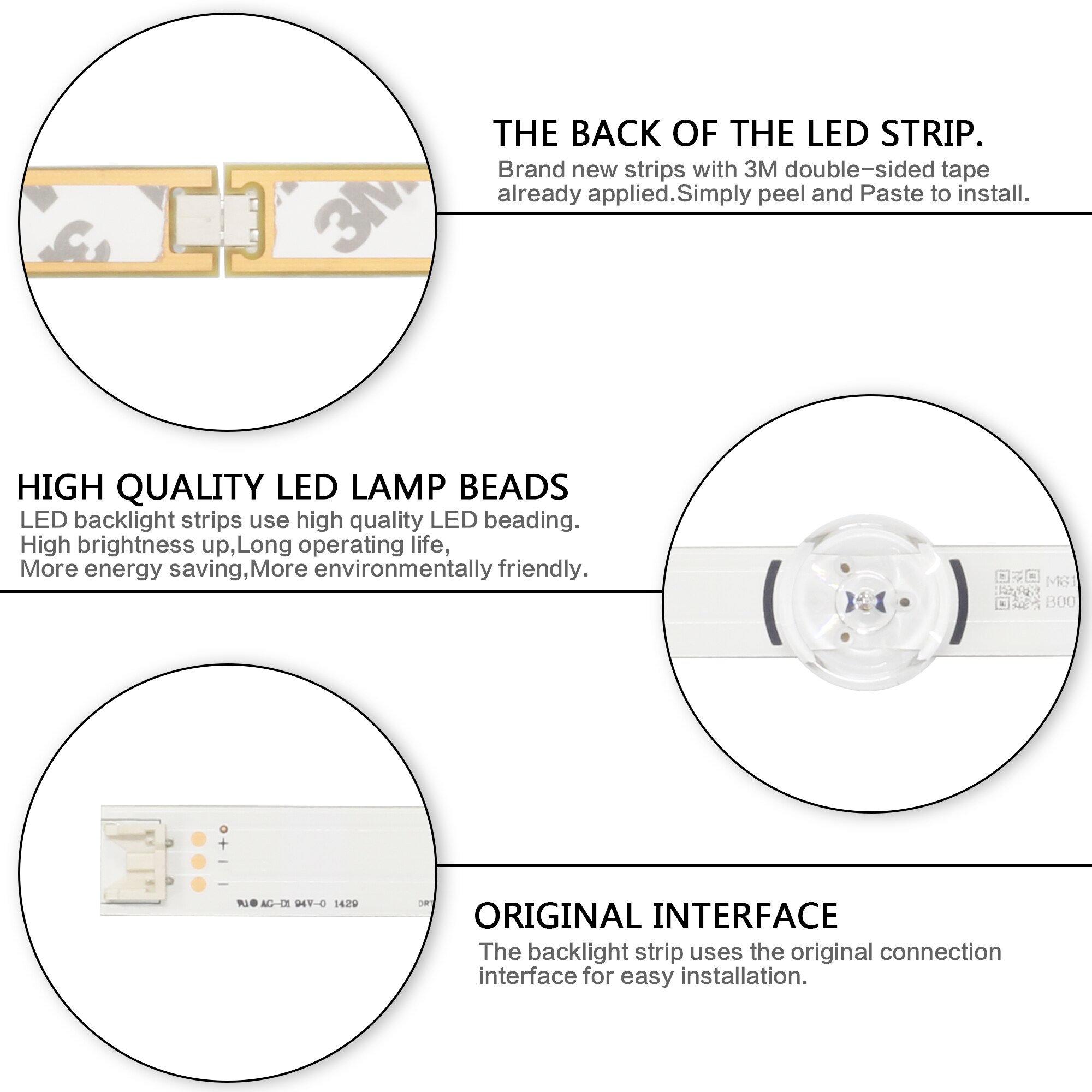LED Backlight strip For LG 49LB620V Innotek DRT 3.0 49" A B 49LB552 49LB629V AGF78402201 49LB561U 49LB582V 49LF620V 49UF6430