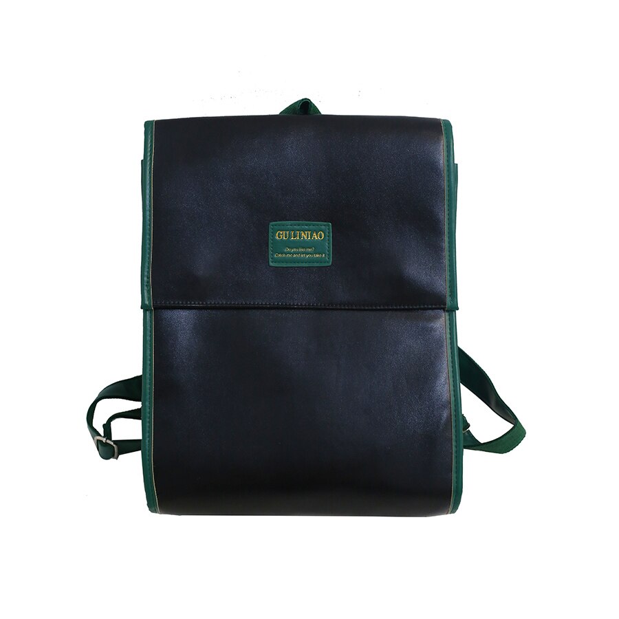 Koreaanse Stijl Rugzak Pu Leer Tiener Meisje Schooltas Mode Grote Capaciteit Boek Tas Laptop Rugzak Mochila Feminina: black