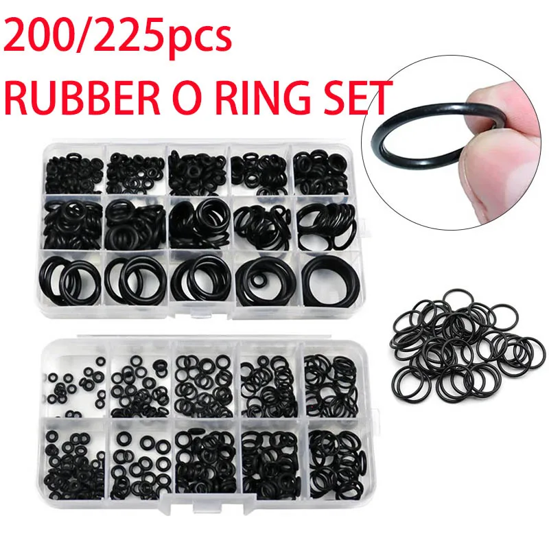 Rubberen O-ringset Pakkingen Afdichting Nitril Elastiekjes Hogedruk O-ringen Reparatieset Afdichting Elastiek O Rubberen ringen