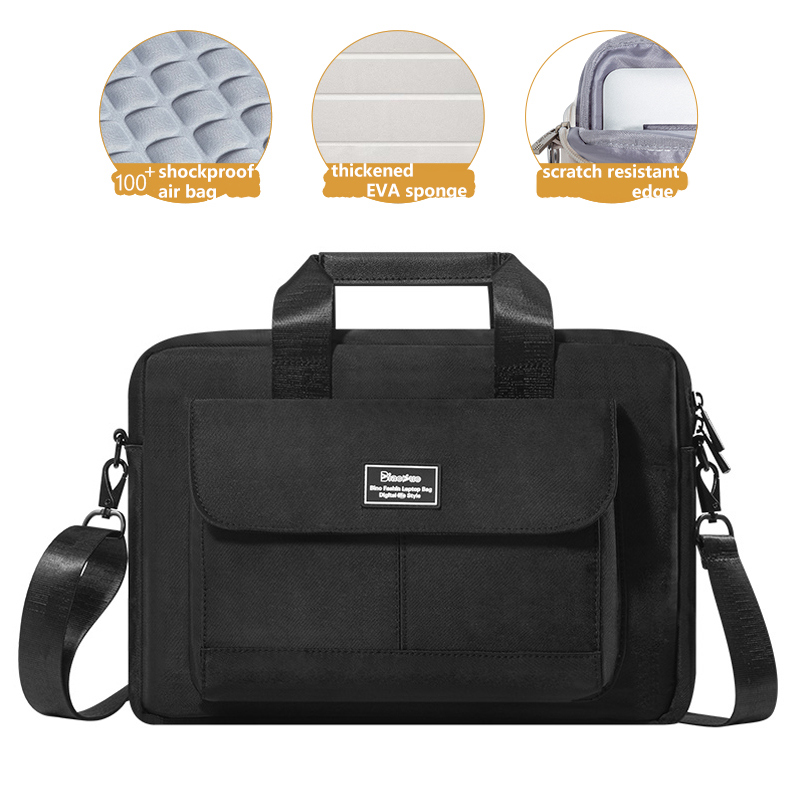 13.3 14 15.6 16 inch Laptop Bag Shoulder Handbag Briefcases Sleeve Case For Macbook Air Pro HP Huawei Asus Dell Lenovo ASUS Acer: 13-inch / black