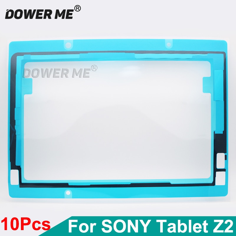 10 Stks/partij Voorkant Lcd-scherm Sticker Frame Waterdicht Lijm Voor Sony Xperia Tablet Z2 SGP521/541 SGP511/512/561
