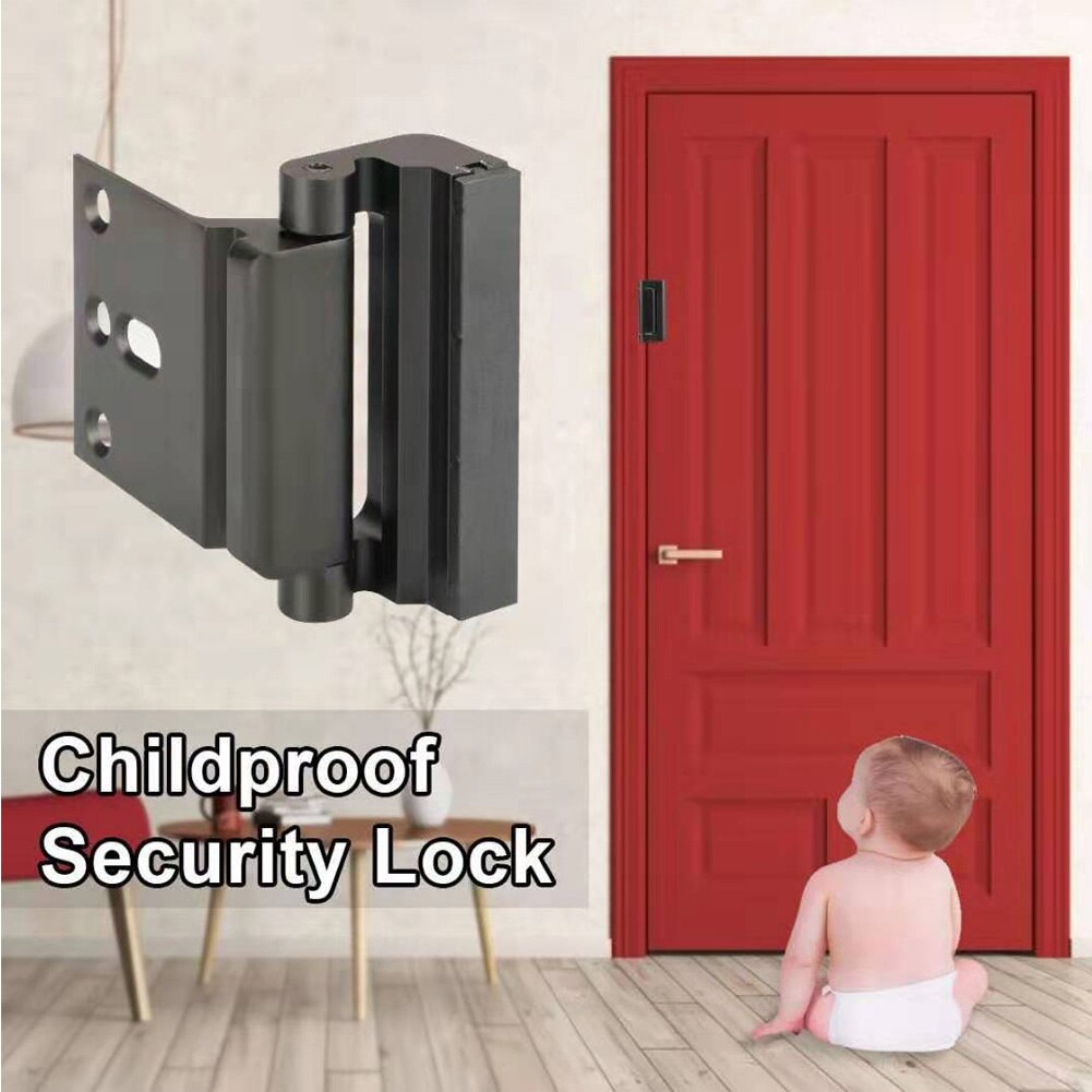 Aluminium Alloy U Door Reinforcement Lock Defender Security Door Stopper
