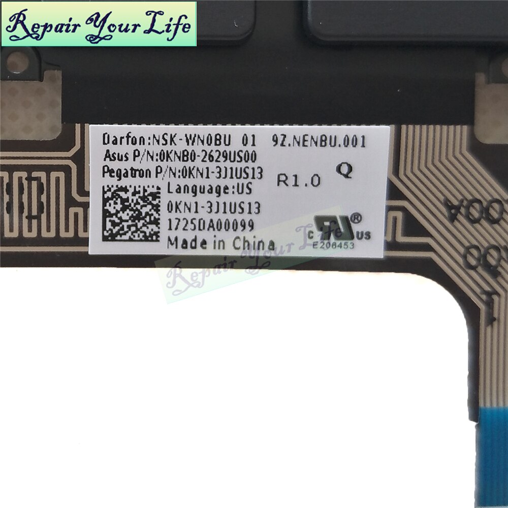 Laptop Backlit Keyboard for Asus ZenBook 13 UX331 UX331U UX331UN UAL US English standard Keyboard 0KNB0 2619US00 9Z.NENBU.001
