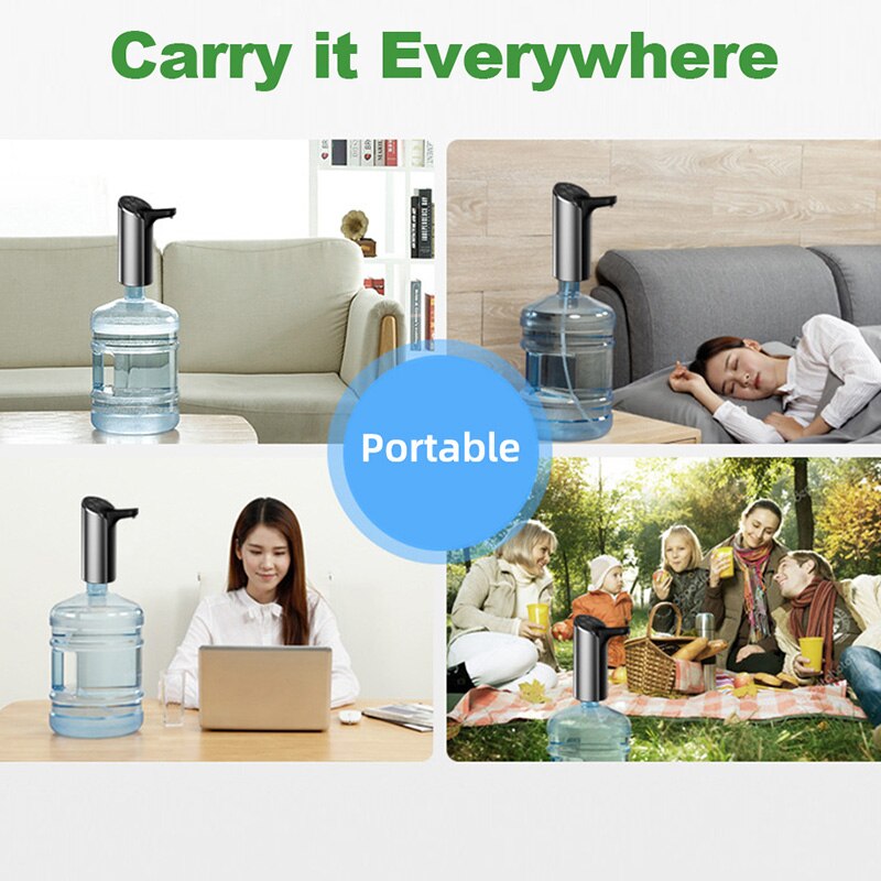 Botique-Automatische Elektrische Draagbare Waterpomp Dispenser Gallon Drinking Fles Schakelaar Voor Water Pompen Apparaat Voor Outdoor Home