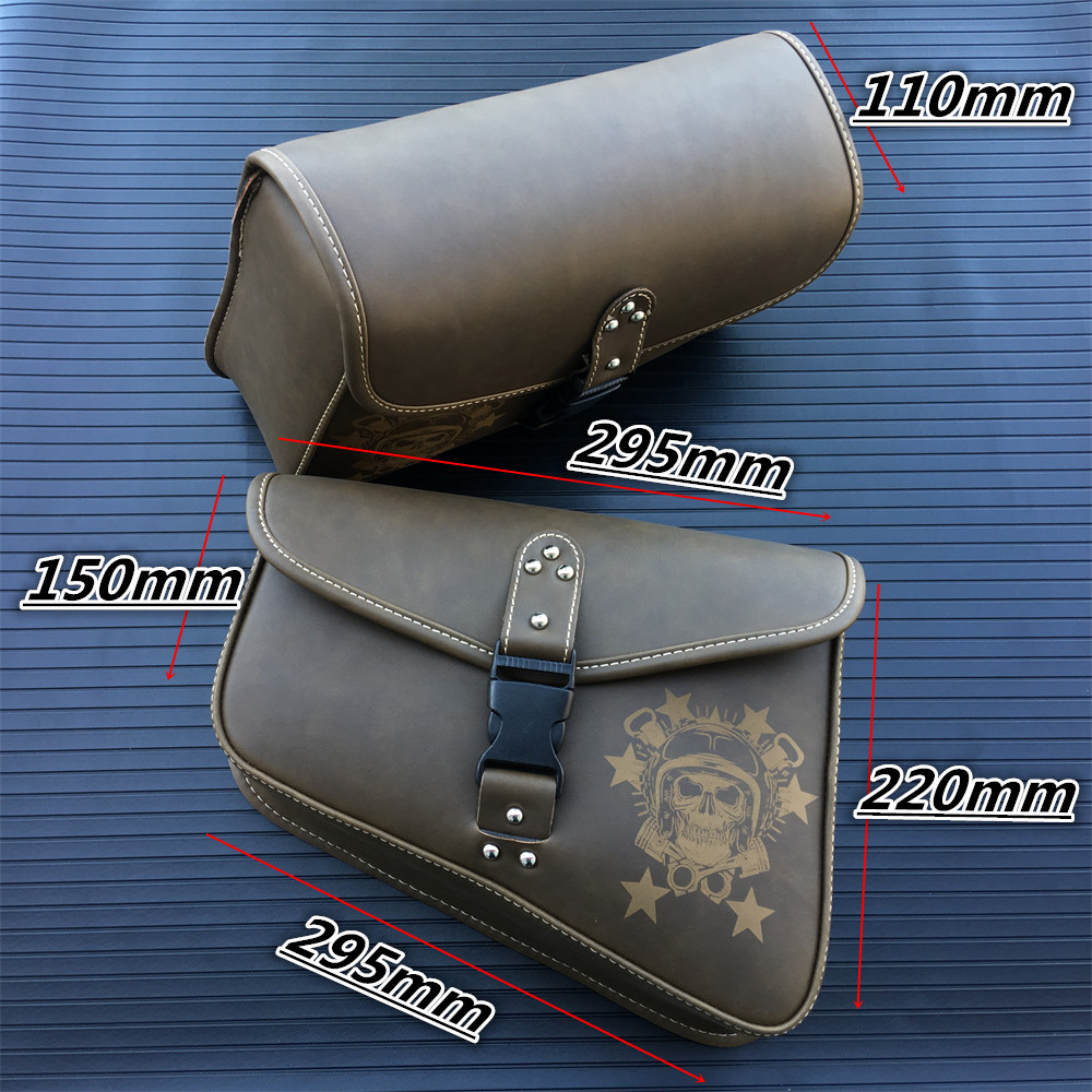 Borse da Sella Moto - Pelle PU - Impermeabile - Borsa Attrezzi Laterale - per Sportster 883 1200XL