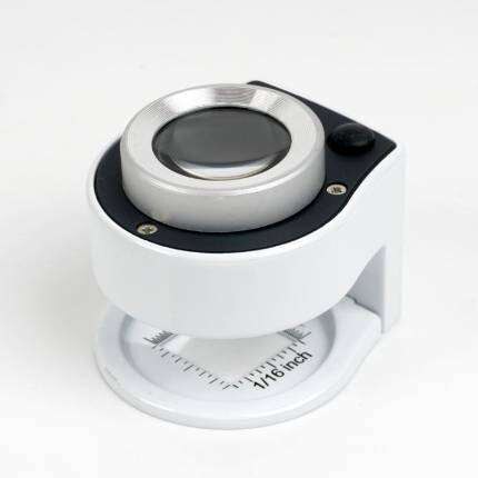 magnifying equipment Magnifying glass 30 times with light metal portable handheld scale led white purple light banknote: NO1