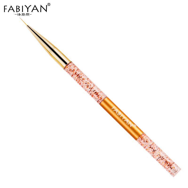 Pinceles de delineador para uñas, pluma de extensión en forma de media luna, pétalos, herramientas de manicura acrílicas, 9 estilos: 7mm