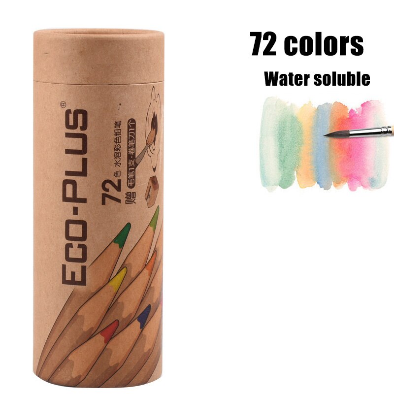 Juego de lápices de colores para colorear de 24/36/48/72, Color a base de aceite para bocetos artísticos L9: 72 colour Water solu