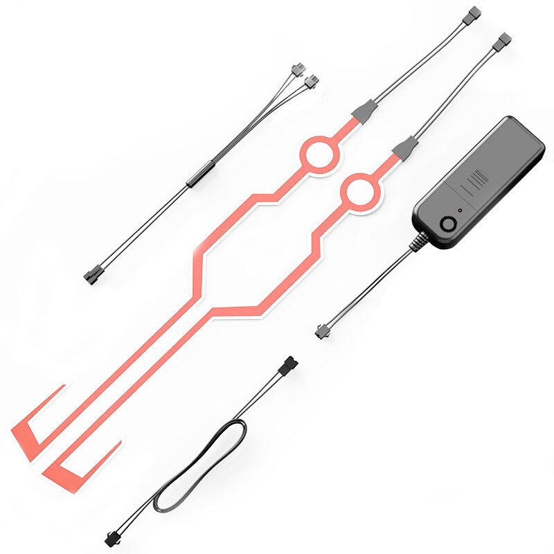 2 stücke Motorrad Helm Licht LED DIY Schwarz Helm LED Licht Motorrad Sicherheit Reflektierende Streifen Änderung Neue: 1