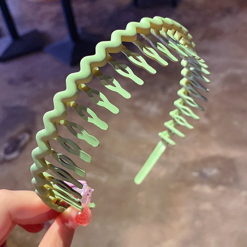Men Women Unisex Hair Comb Zigzag Band Notched Headband Sport Headband Hairband Anti-slip Hairband For Face Washing: 7