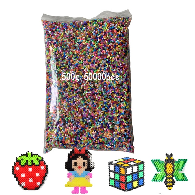 500g 2.6mm Mini hama beads pyssla Iron Beads for Kids Hama Beads 3d puzzle toys Handmade toys