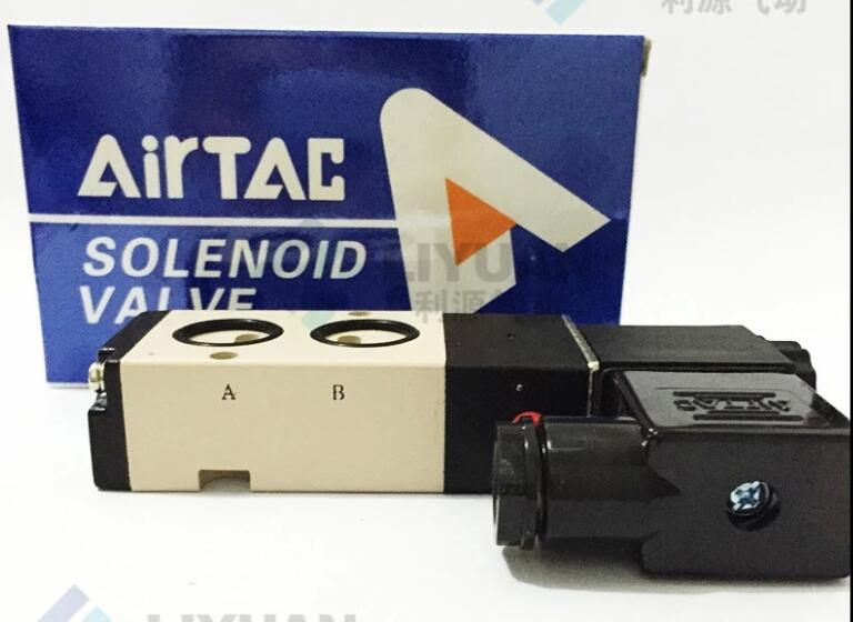 4M310-10 Dc 24V 5 Poort 2Pos 3/8 "Bsp Solenoid Air Valve Enkele Co 12V 24V Ac 110V 220V 4V310-10-DC24V 3/8 Npt,