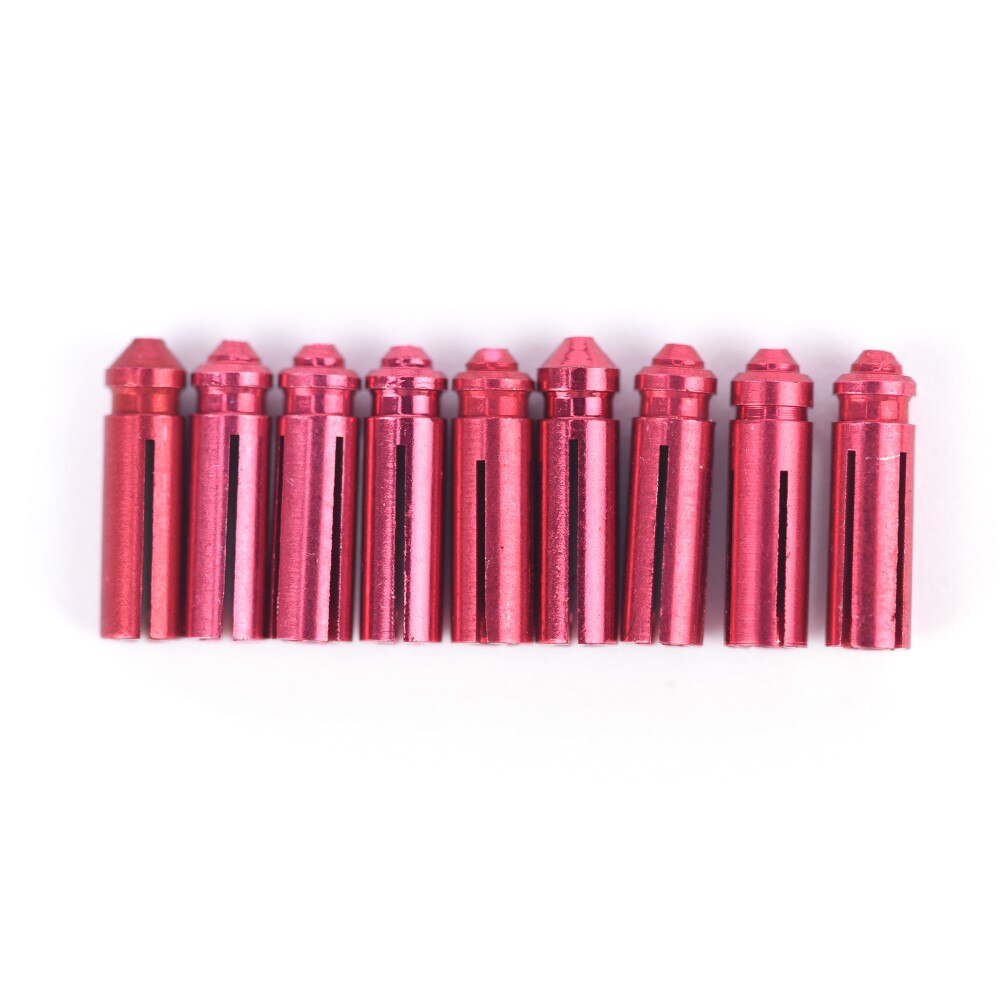 3/9 stk eloxeret aluminium pil pilspare / beskyttere dart tilbehør til stål soft tip: Rød