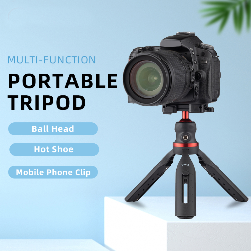 Mini treppiede per smartphone con supporti per telefono per fotocamera Treppiede in alluminio con testa per treppiede per fotocamera DSLR ILDC Videocamera Proiettore