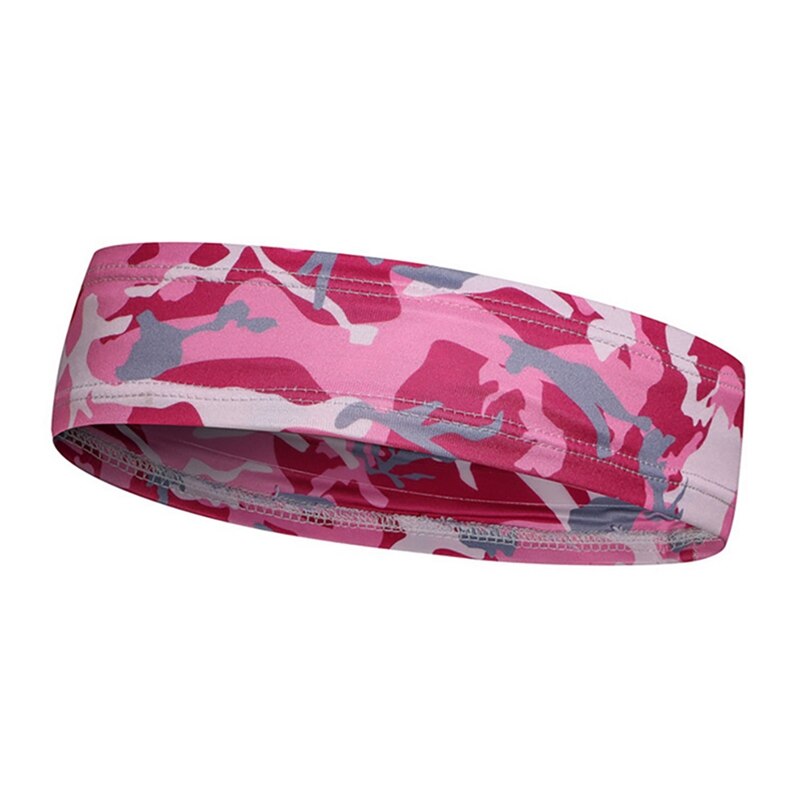 1 pièces camouflage Couple sport bandeau de sueur style européen Turban pour Yoga cyclisme en cours d'exécution: Camo Pink