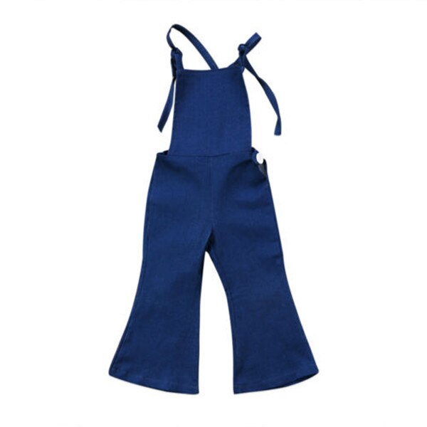 PUDCOCO Peuter Kids Meisjes Denim Band Bib Broek Romper Jumpsuit Playsuit Outfit Kleding: 3T